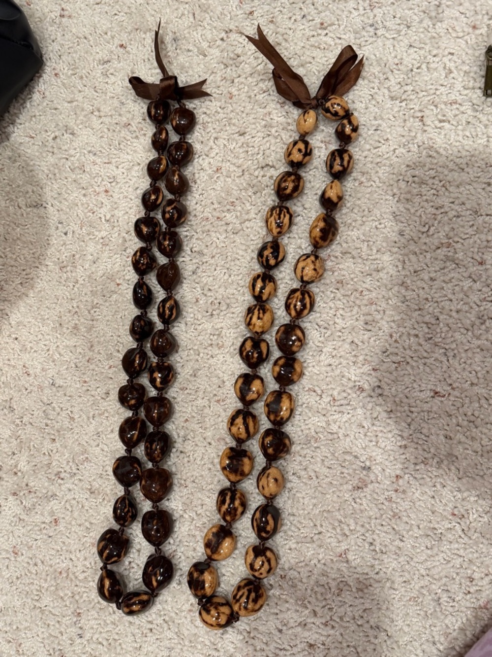 Handmade Brown Bead Necklace - Natural Tones